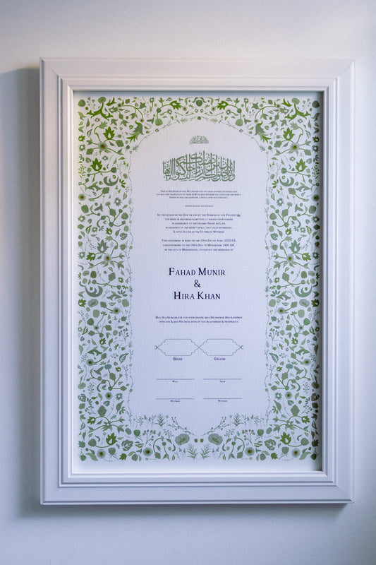 Madani Nikah Certificate — Rawdah