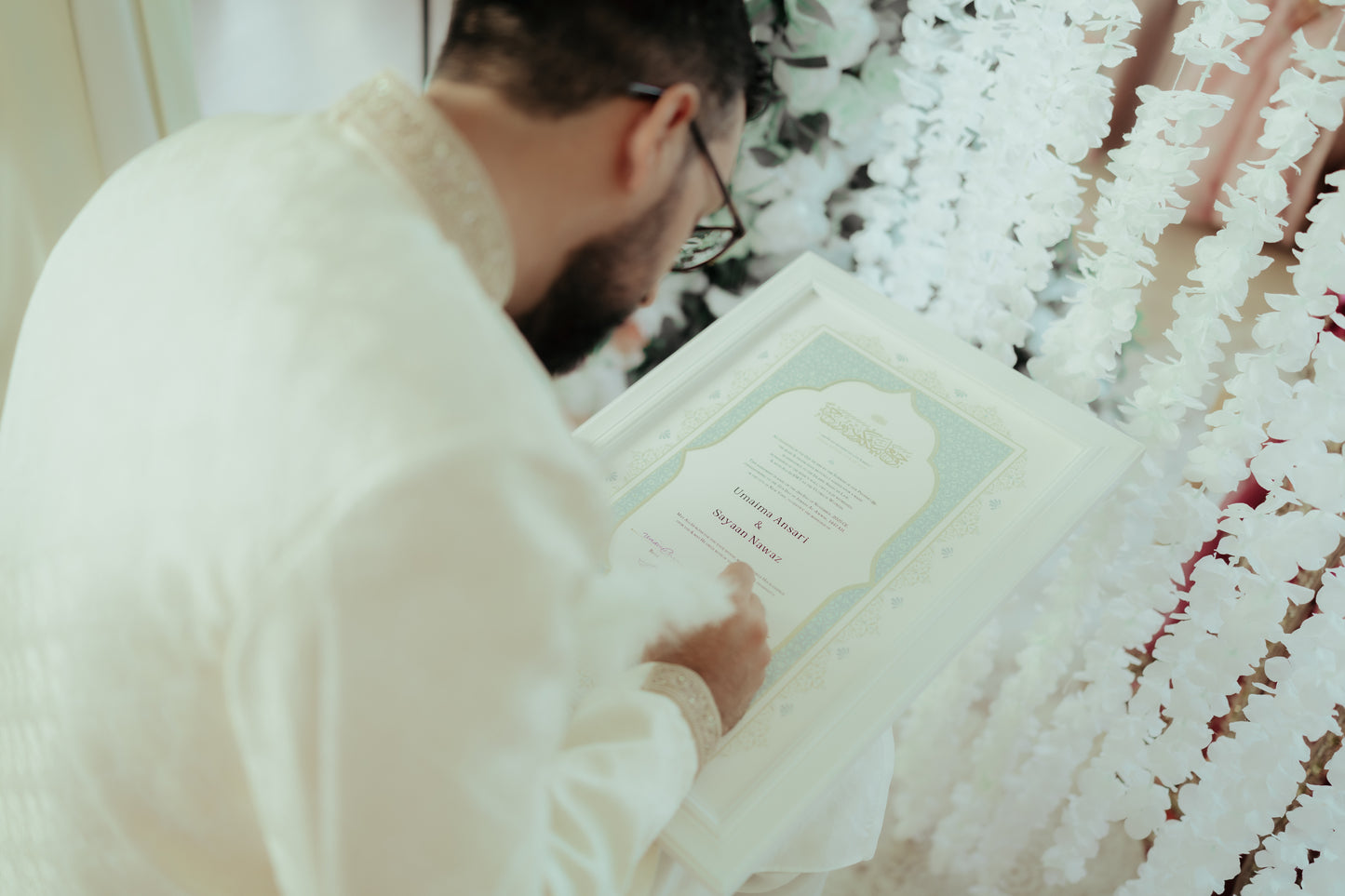 Isra' Nikah Certificate — Signature Aqsa